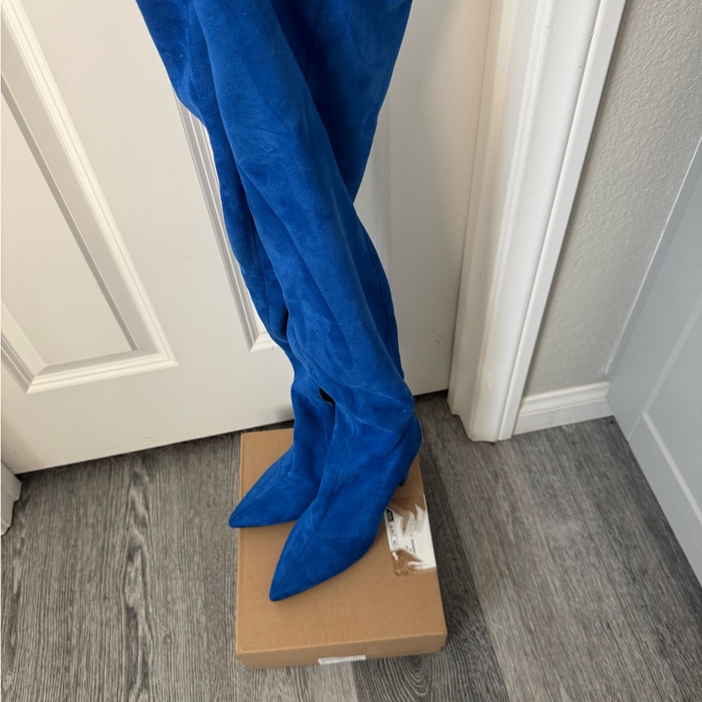 Thigh high Blue Boots